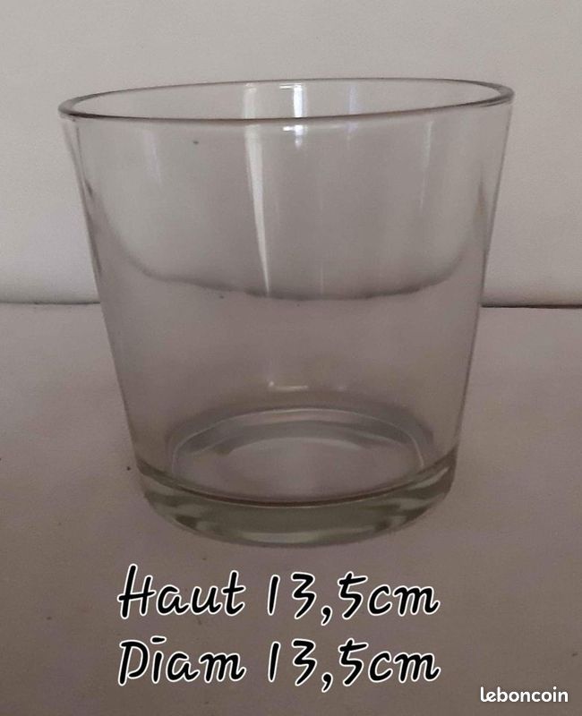 Pots/cache pot en verre (divers models) (image 3)