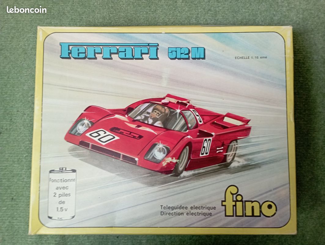 FINO 1/16 ème REF: 103 FERRARI 512M TÉLÉGUIDÉE MADE IN ITALY