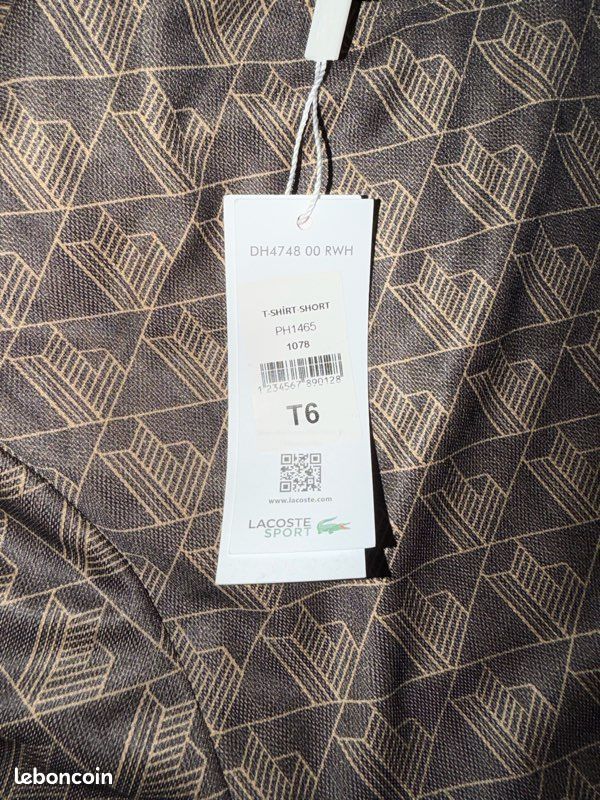 Ensemble Lacoste (vrai) t-shirt +Short (image 5)