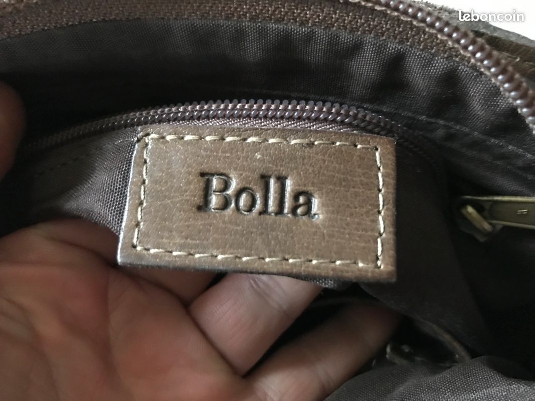 Porte-cartes / Petit Sac En Cuir Noir Bolla Bag - Neuf Avec étiquettes