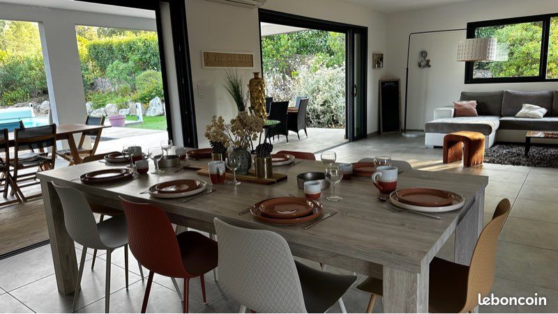 Villa contemporaine Clim vue mer 2018 – Piscine chauffée – Pinarello 3 km (image 4)
