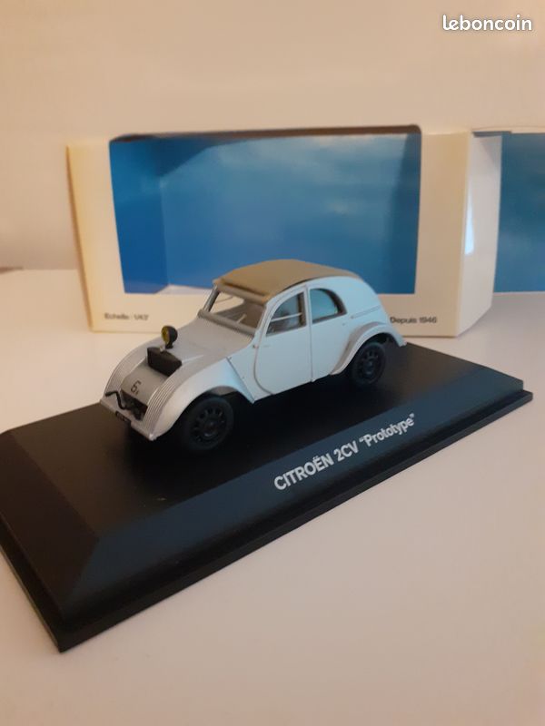 Miniature Norev Ligne Noire 1/43 - Citroën 2CV Pick-up Prototype 1939, Kaki