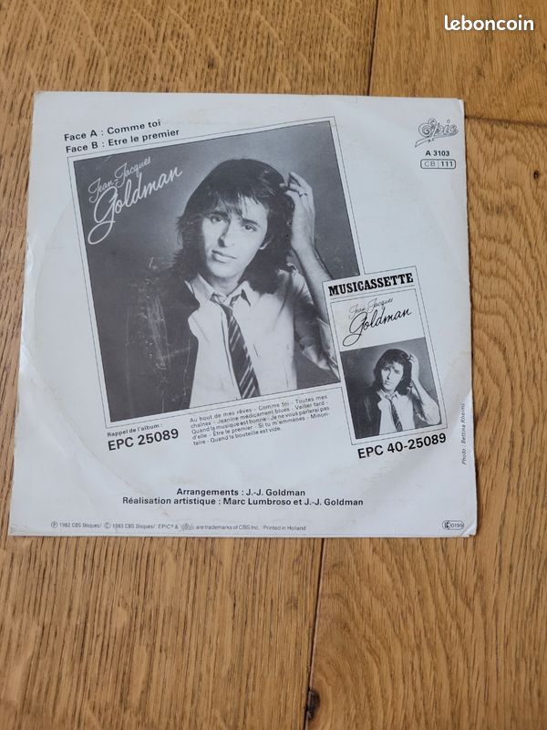 Vinyle Goldman comme toi (image 2)