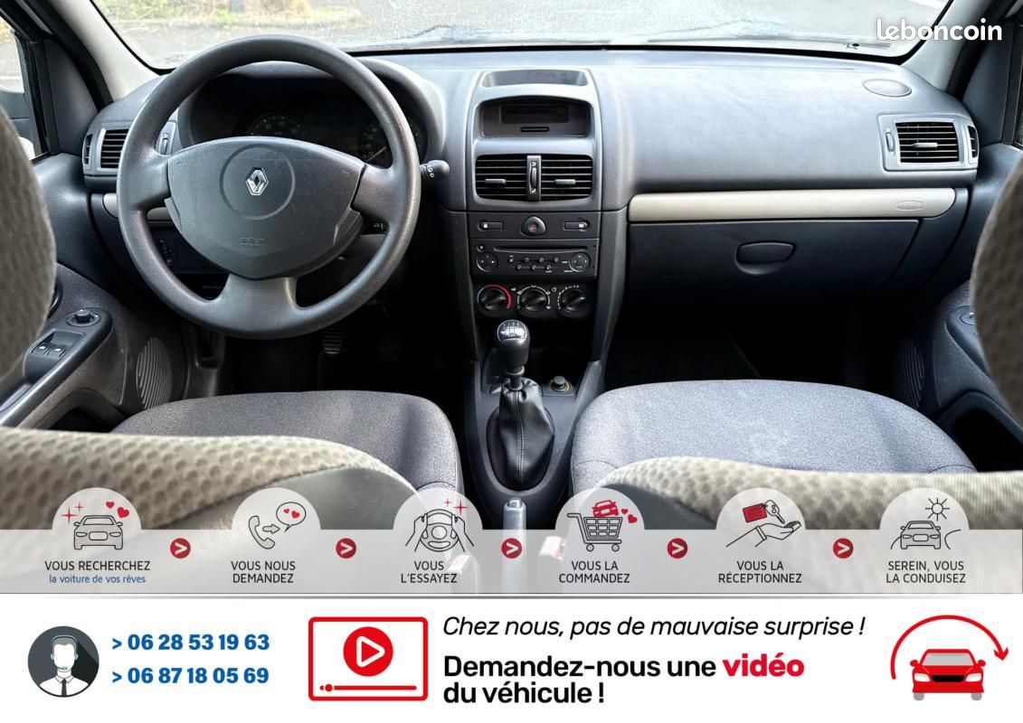 Renault Clio 1.2 16v 75cv Authentique Confort*90 000Km*Véhicule Sous Garantie*Ct Révision Kit Dis... (image 6)