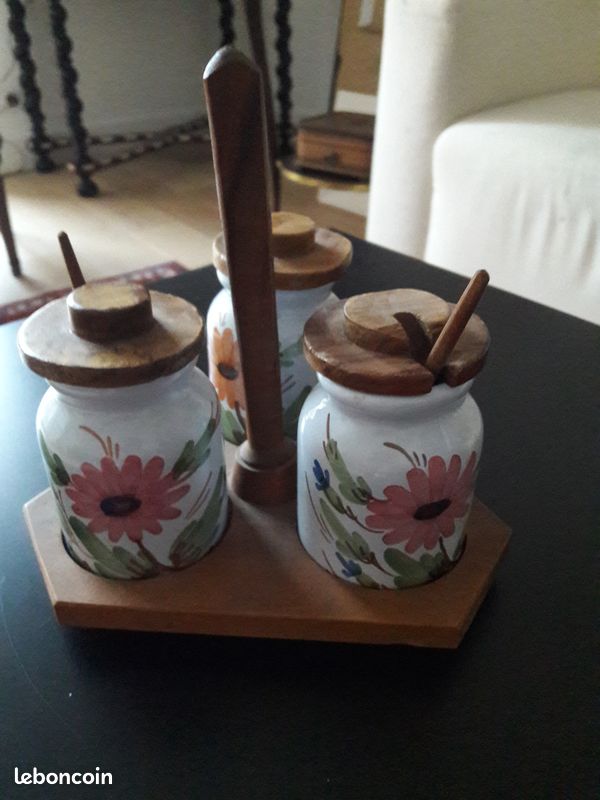 Ensemble de 3 pots à moutarde (image 1)