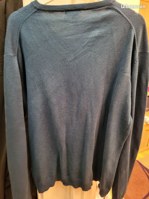 Pull vert en coton et cachemire Derby taille L (image 5)
