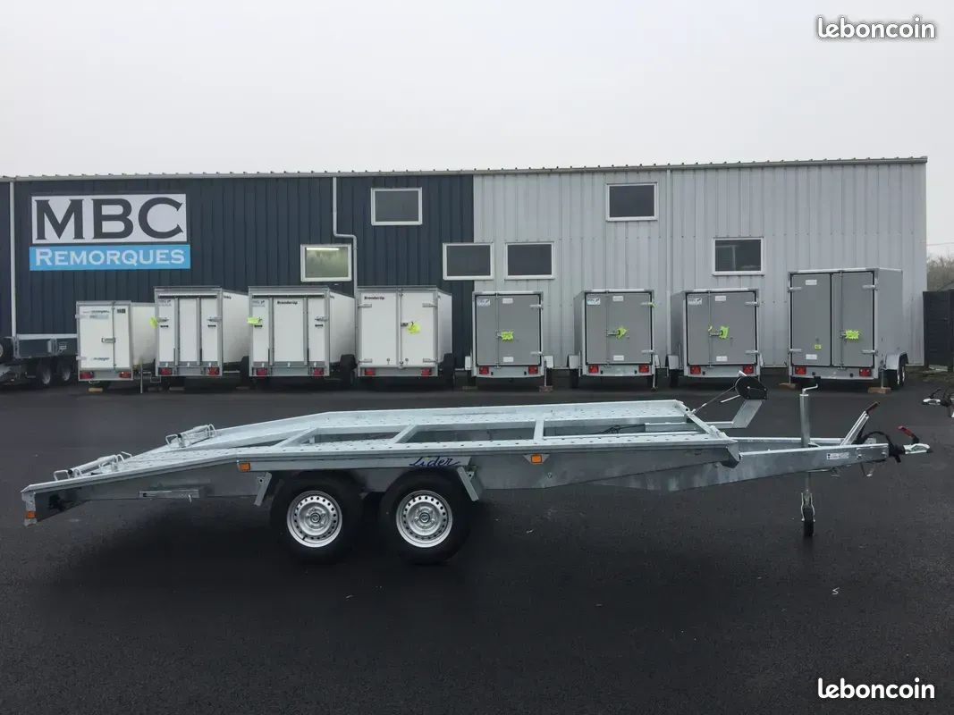 Remorque porte-voiture Lider 2essieux 2700 kg roues dessous (image 3)
