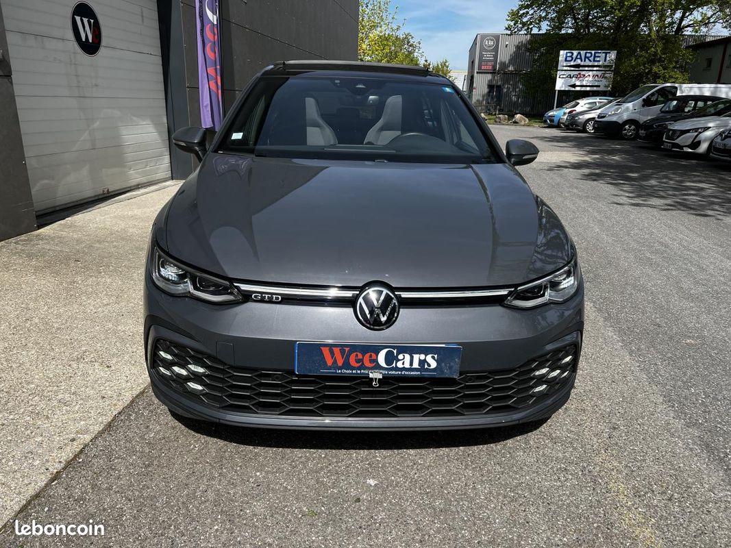 VOLKSWAGEN GOLF 2.0 TDI 200 SCR GTD DSG BVA- TOIT OUVRANT PANORAMIQUE / SUIVI 100% VW / GARANTIE 12 mois (image 5)
