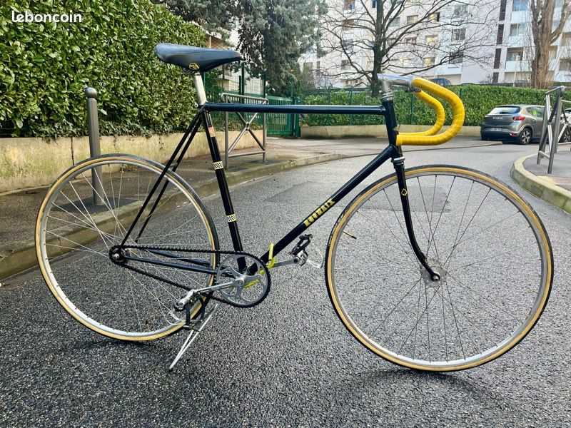 Guidon Benotto Drop 38 Cm Pour Vélo De Route Vintage Années 80 – Italie – 25.4 Mm – Occasion Bon état