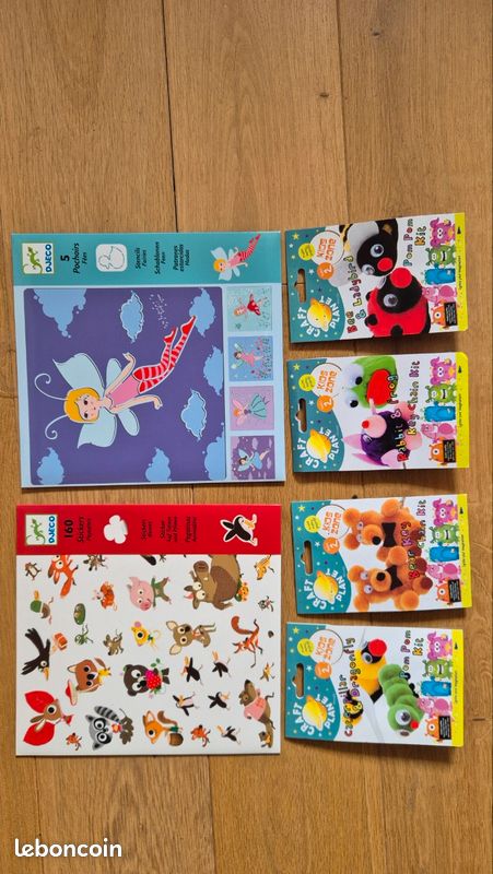 Pochoirs fées et stickers Djeco et 4 kits créatifs (image 1)