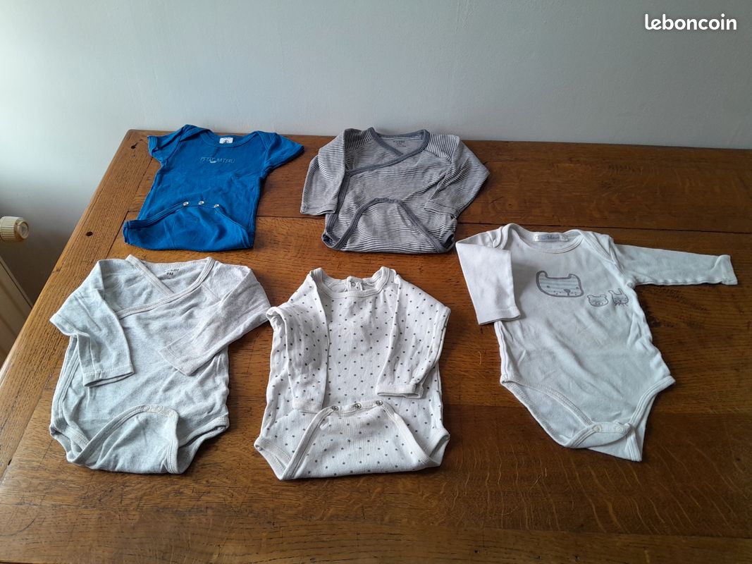 Lot De 2 Vêtements Bébé Garçon Taille 9 Mois - Occasion Très Bon état, Multicolore