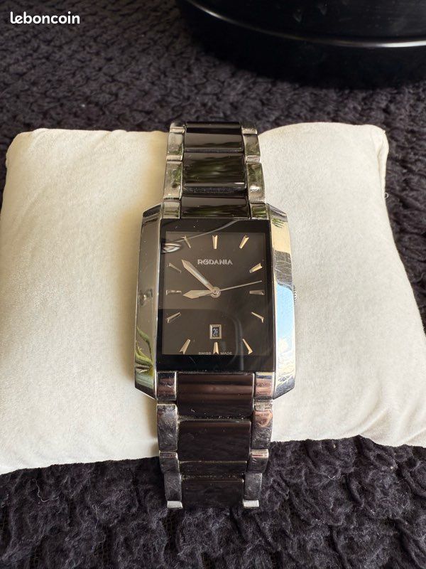 Montre Rodania céramique noire - Quartz (image 2)