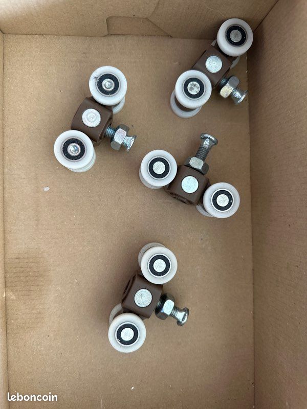 3 PIÈCES C30 porte coulissante roue suspendue assemblage rouleau
