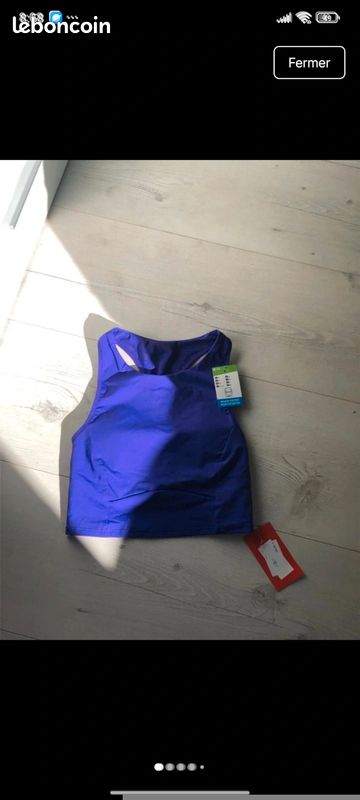 Brassière sport fille Decathlon neuve 36 (image 1)