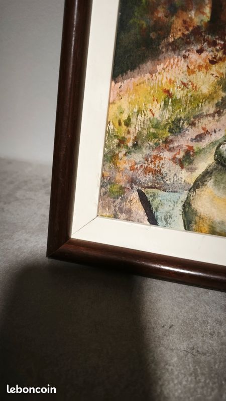 Tableau aquarelle thème de la nature signé Fernand Vivien (image 2)