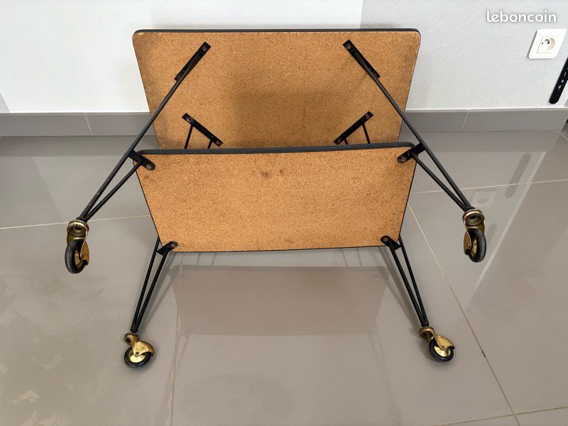 Desserte / Table d'appoint sur roulettes - Style vintage (image 12)