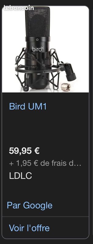 Micro bird um1 ( gaming création de contenue ) (image 1)