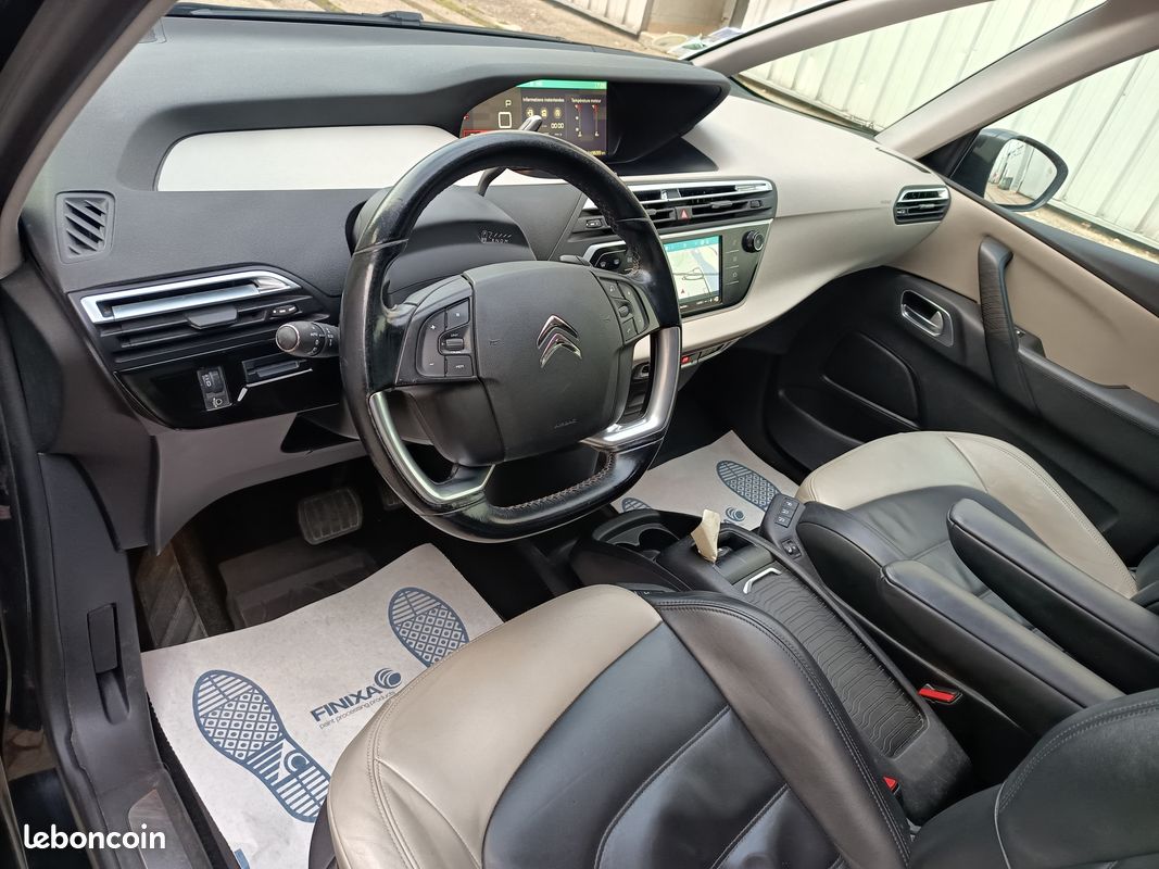 Grand c4 picasso 1.6 hdi 120 gps cuir bi-ton camera bluetooth attelage APPLE CAR PLAY distribution neuve 7p (image 8)