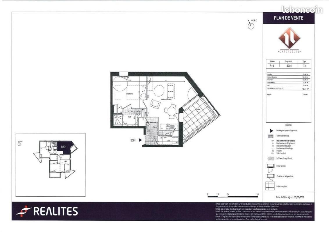 Appartement 2 pièces 40 m² · à Rennes · 40 m² · 658 €/mois