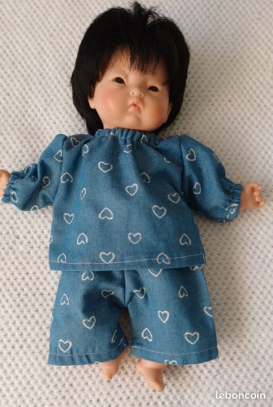 Tenue Printanière Pour Poupée Minouche (34 Cm) – Fait Main, Sans Marque