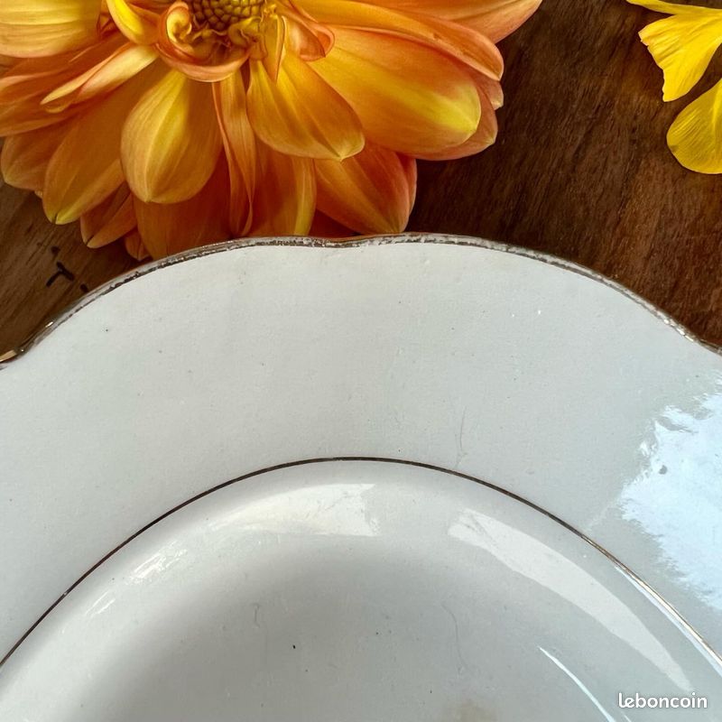 Ravissant plat oval vintage - Gardanne Gien (image 2)