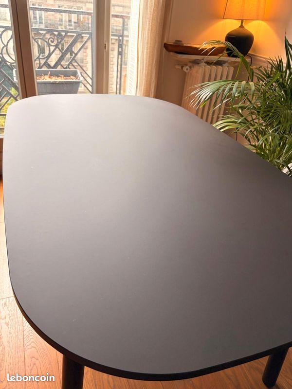 Table noire Vedbo 6 personnes (image 3)