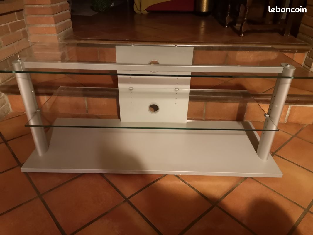 Meuble tv verre de 120cm (image 1)