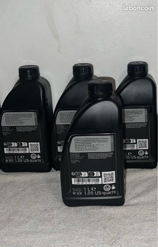 7 bidon de 1 litre huile moteur Mercedes AMG SAE OW40 MB 229.5 neuf original (image 2)