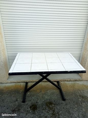 Table de jardin pliante Azua en aluminium - 4 places
