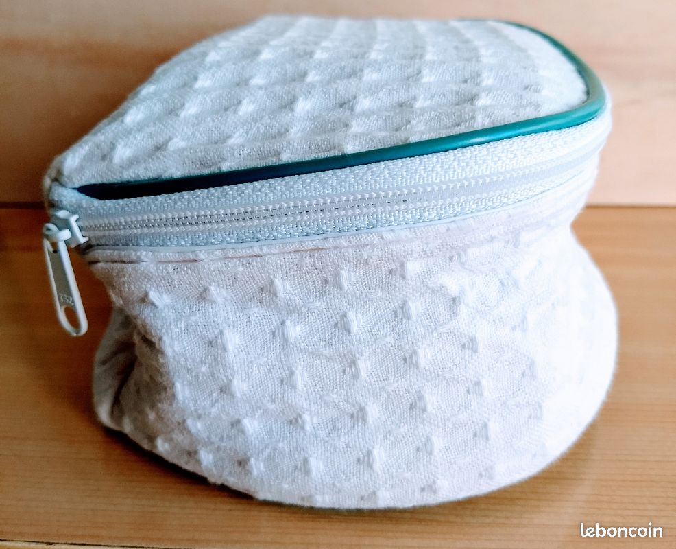 Trousse maquillage rose & blanche (image 2)