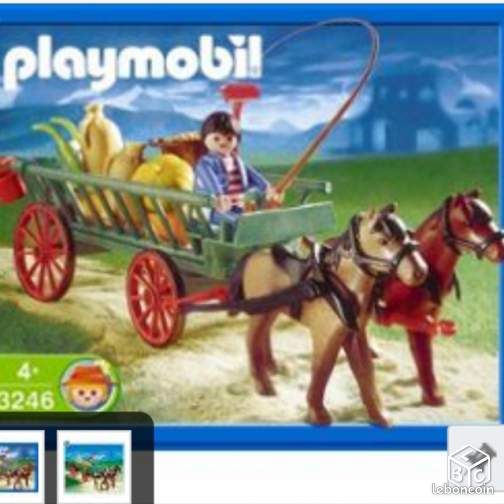 3246 Playmobil kadou chariot vintage (image 1)