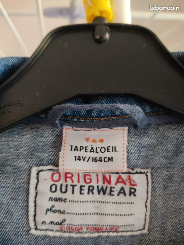 Blouson jean garçon taille 14 ans (image 3)