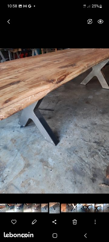 Table salle à manger industrielle (image 5)