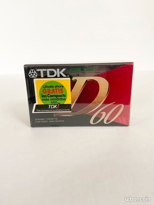 Lot De 3 Cassettes Audio TDK SA 60 - Neuves Sous Emballage - K7 Vierge