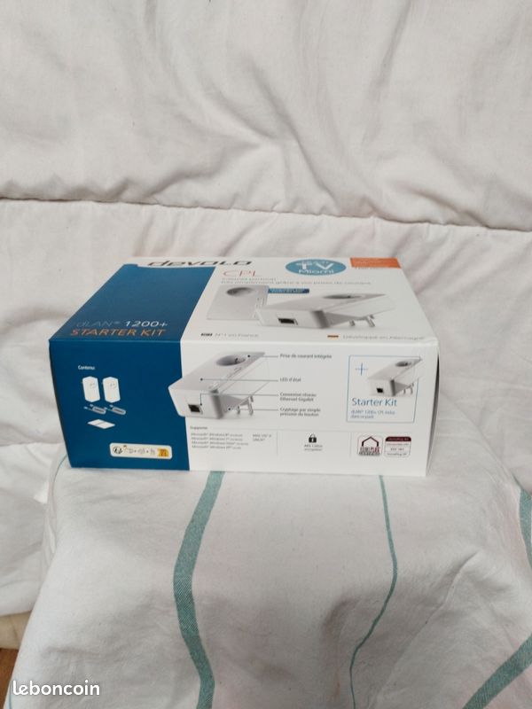CPL, DEVOLO 1200 DLAN, 2 PRISES ET 2 FICHES JR45 NEUF DANS