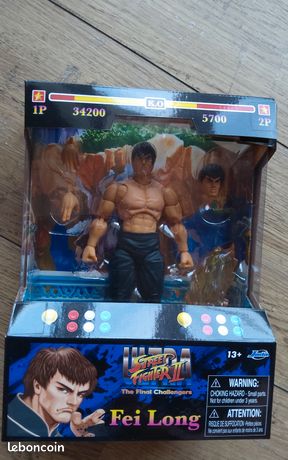 Figurine Street Fighters Fei-Long - 15cm - Articulée - Jada - Neuf