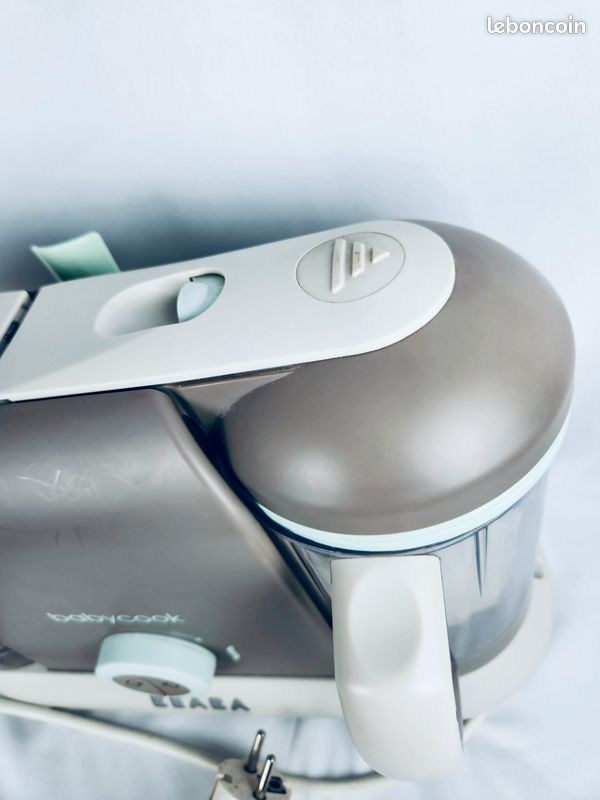 Béaba Babycook Duo Robot Cuiseur Mixeur – Taupe & Vert Eau TBE (image 3)