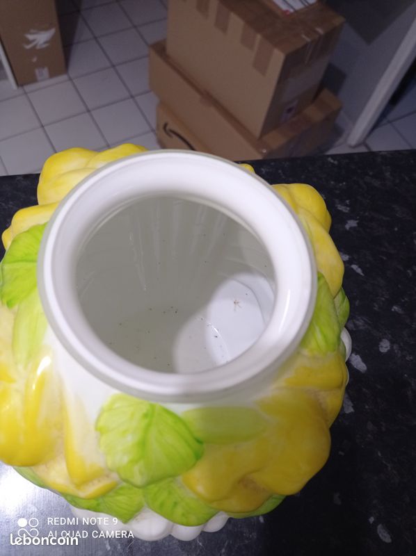 Joli et ancien vase en opaline art déco (image 3)