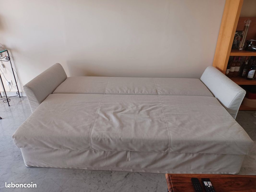 Canapé Convertible Ikea Beige (image 4)