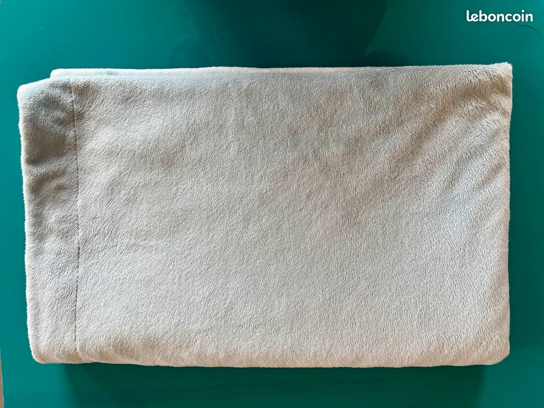 Couverture en microfibres pour Bébé- Bleu ciel (image 3)