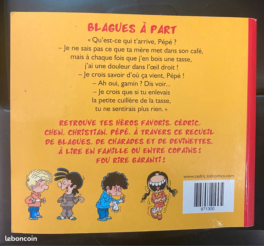 Livre Cedric blagues à part (image 2)