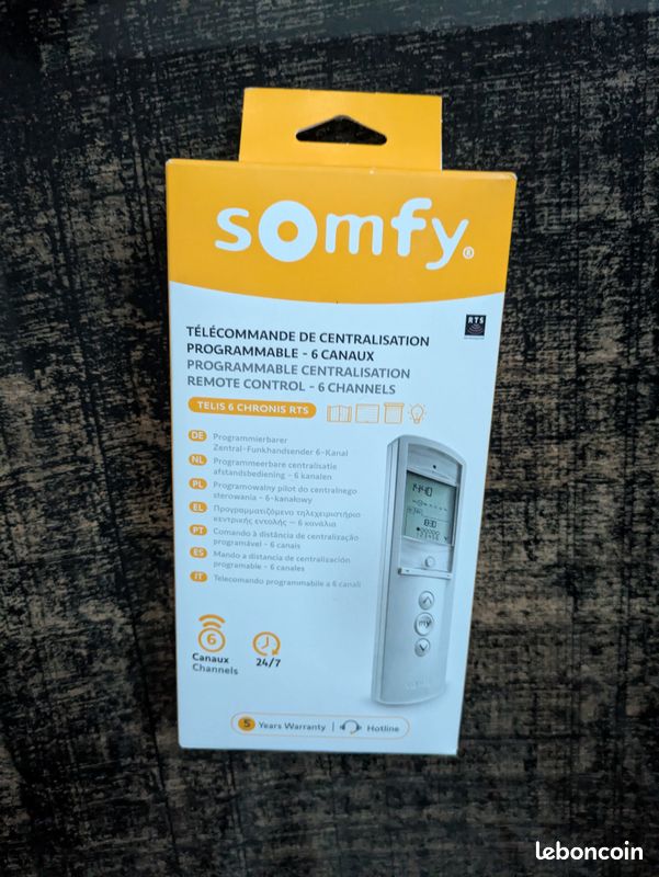 Télécommande somfy neuve de Centralisation, 6 canaux (image 1)
