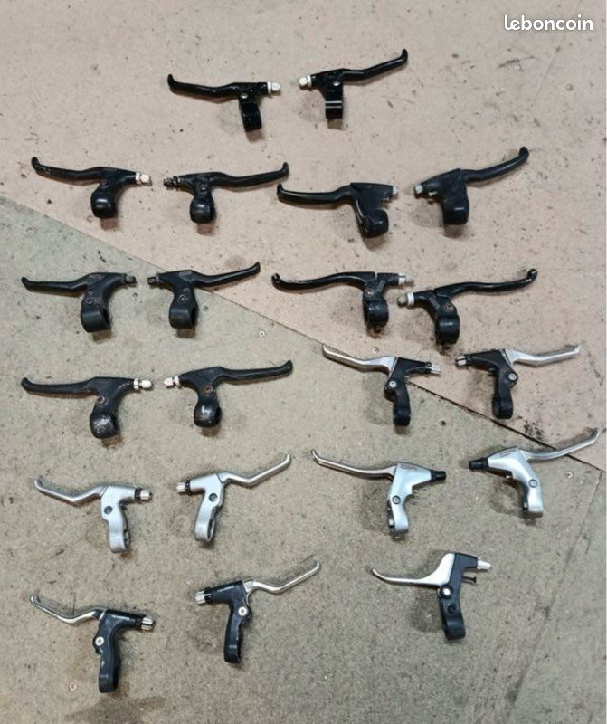 Lot De 4 Leviers De Frein Vélo Vintage Sunlite (Saccon), Pièces Neuves Avec Défauts Possibles