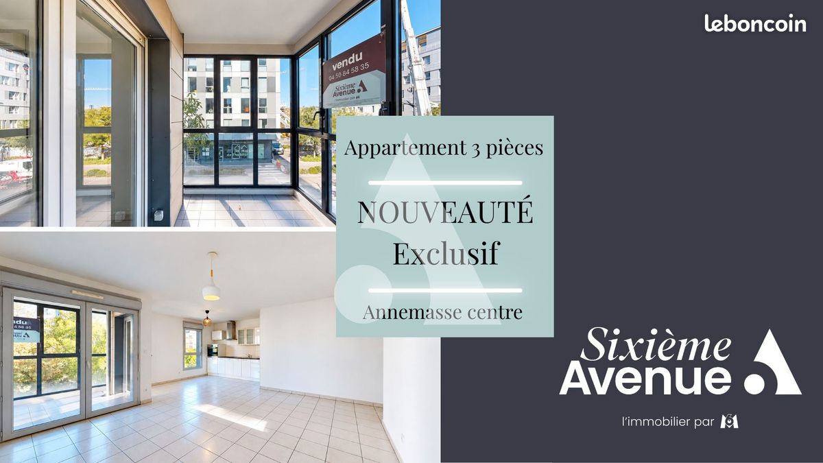 Appartement 3 pièces 72 m² · à Annemasse · 72 m² · 295 000 €