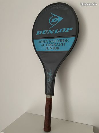 Raquette Tennis Bois VINTAGE DUNLOP Maxply McENROE avec Housse d