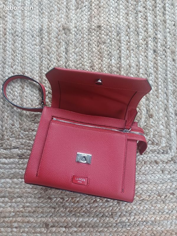 SAC LANCEL NINON Rouge NEUF (image 2)