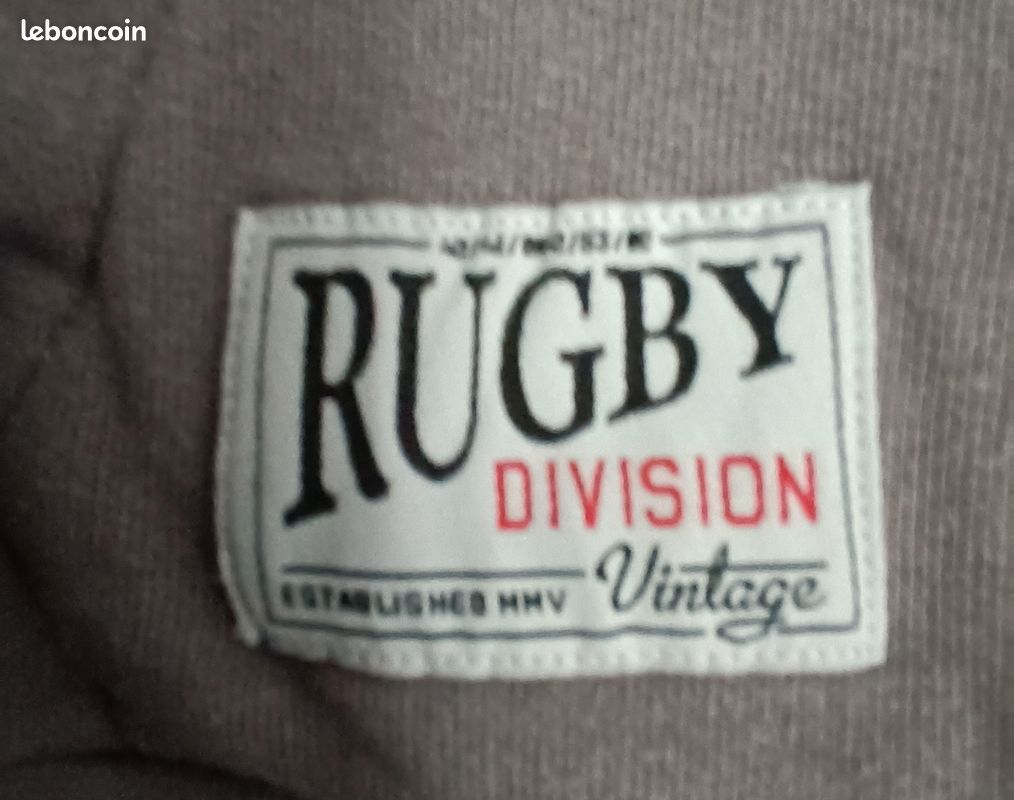 Gilet à capuche gris de la marque Rugby Division, Taille S (image 6)