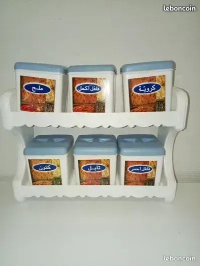 Lot De 15 Boîtes à épices 2 Compartiments - 60ml Et 70ml - Pots Hermétiques Et Empilables Pour Sauces, épices, Congélation