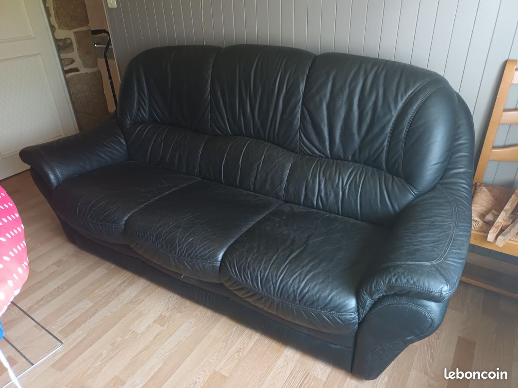 Salon en cuir à vendre (image 5)