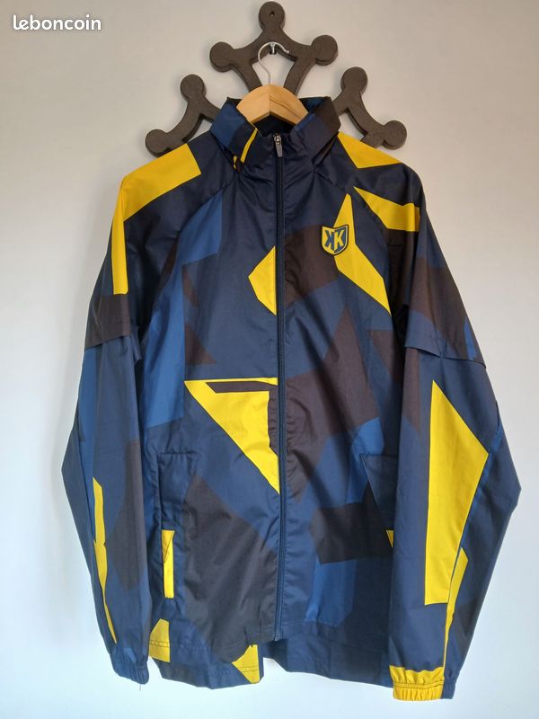 Veste Coupe-Vent Footkorner jaune bleue Vêtements